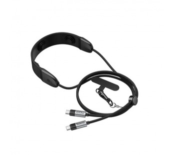 Кабель USB-C Hoco U145 100W Type-C/Type-C с массажером 1м черный#2113596