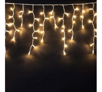 Гирлянда Kurato B001 БАХРОМА 3-5-7-5 белый провод, 100x70 см, 40 диодов (белый тёплый), шт#2113749