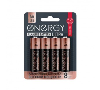 Элемент питания Energy Ultra LR6/8B (АА) (8/96/384)#2113974