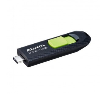 USB 3.2  128GB  A-Data  UC300  чёрный/зелёный#2119861