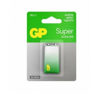 Элемент питания 6LR61 GP Super G-Tech (крона) BL1#2113828