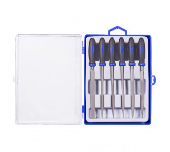 Надфили в наборе 6 шт, пласт. ручка, в кейсе, Smartbuy PRO TOOLS (SBT-PRO-TFS-6P2)#2138257
