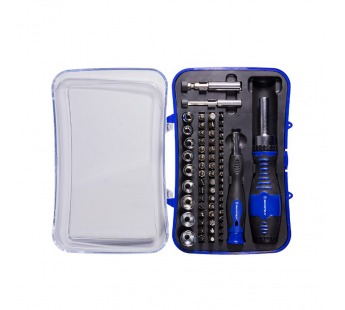 Отвертки с битами 65 элементов, 2 отвертки, 61 насадка, 2 удлинителя, CR-V сталь, Smartbuy PRO TOOLS#2120090