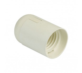 Патрон Е27 пластиковый подвесной, термостойкий пластик, белый (SBE-LHP-s-E27)#2114086