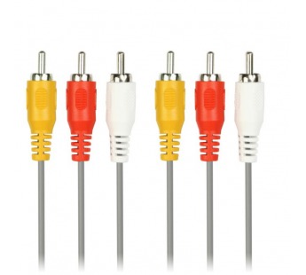 Кабель соединительный Smartbuy 3xRCA (M) - 3xRCA (M), 1,8 м, в пакете (KA-231-200)/50#2114129