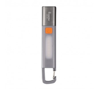 Фонарь с XPE светодиодом, и LED, аккум., карабин, Type C, ZOOM,3 режима, 15.6х3 см, ABS,  Smartbuy#2114130