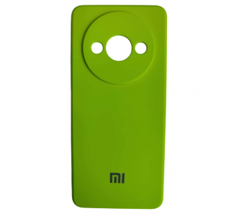 Чехол силиконовый Xiaomi Redmi А3/A3X/POCO C61 Silicone Case с лого салатовый#2114290
