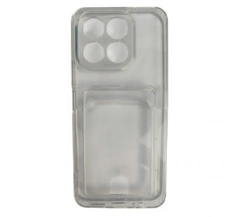 Чехол силиконовый Honor X6C с визитницей прозрачный#2114286