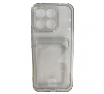 Чехол силиконовый Honor X8C с визитницей прозрачный#2114300