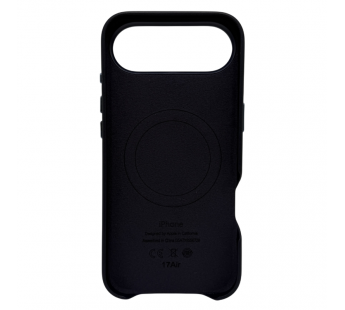 Чехол-накладка Magsafe для Apple iPhone 17 Air кожаный синий#2143050