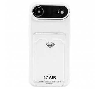 Чехол для iPhone 17 Air с отделением для карт Card Case прозрачный#2117910