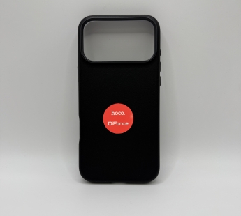 Чехол-накладка Magsafe для Apple iPhone 17 Pro Max кожаный черный#2143344