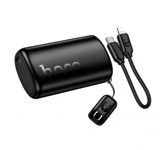 Внешний аккумулятор Hoco Q50, 10000mAh (PD20W), встроенный кабель Apple, черный#2120470