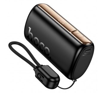 Внешний аккумулятор Hoco Q50, 10000mAh (PD20W), встроенный кабель Apple, черный#2120469