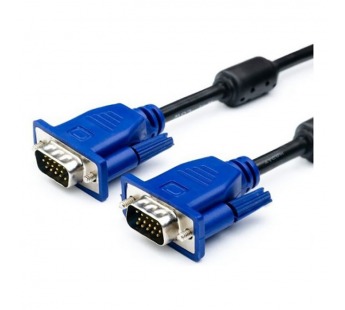 Кабель Atcom AT9153 VGA (m)-VGA (m) 30.0м силикон стаб.напр. синий в пакете (1/10)#2115039
