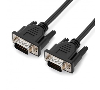 Кабель GoPower VGA (m)-VGA (m) 1.8м ПВХ черный Premium Zip-Lock c подвесом (1/100)#2114819