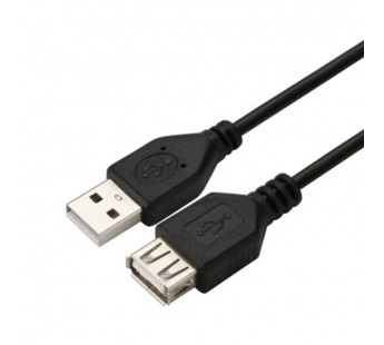 Кабель GoPower удлинитель USB2.0 (m)-USB (f) 1.5м ПВХ черный в пакете (1/200)#2114818