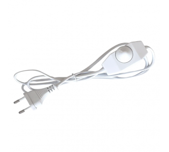 Кабель питания Прогресс для бра 1.7м 10A 2x0.5мм² с диммером белый (1/200)#2114991