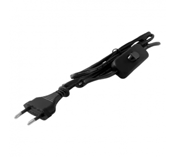 Кабель питания Прогресс для бра 1.7м 10A 2x0.5мм² с переключателем черный (1/200)#2115007