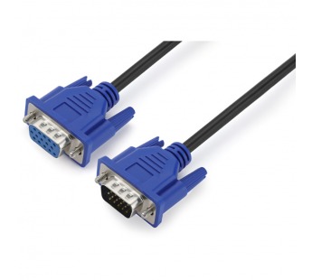 Кабель GoPower VGA (m)-VGA (f) 3м ПВХ черный Premium Zip-Lock c подвесом (1/50)#2115143