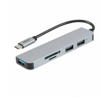 USB-Хаб GoPower GPH5-1 3USB/MicroSD/SD Type-C (m) USB3.0 (1/100)#2114813