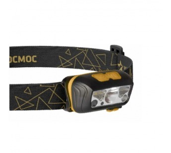 Фонарь налобный Космос 505Lit 2WXPELED+2WSMDLED+кр.свет от аккум IP54 6 реж т.сер/оранж (1/30/120)#2114719