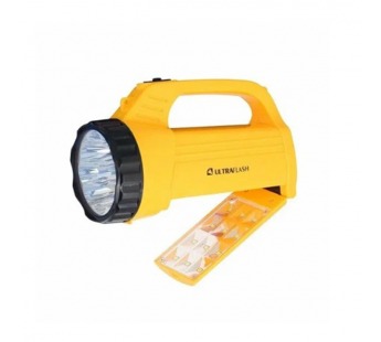 Фонарь туристический Ultraflash LED3819CSM 1.2W 9LED+12SMD от аккумулятора IP22 2 режима желтый (1/4#2114691