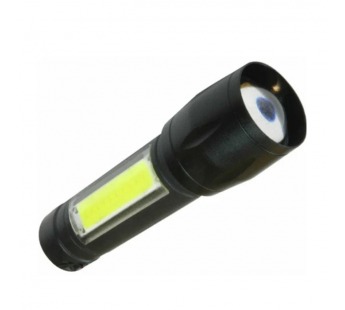 Фонарь туристический Космос 1011 3W ХРЕ+COB от аккумулятора черный (1/48/288)#2114571