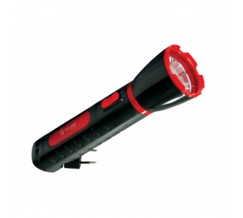 Фонарь туристический Космос 103 1W 1LED от аккумулятора прямая подзарядка черный красный (1/25/50)#2114581