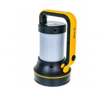 Фонарь туристический Космос 2007W 7W 1LED от аккумулятора 3 режима черный оранжевый (1/16)#2114584