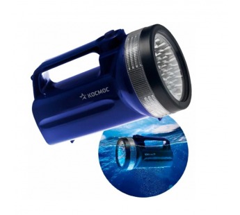 Фонарь туристический Космос 860 19LED от батареек IP33 синий (1/48)#2114598
