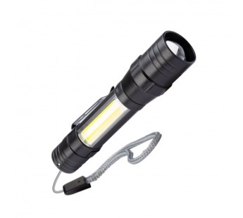 Фонарь универсальный Космос 113Lit 5W LED+COB от аккумулятора IP53 3 режима+ZOOM черный (1/72/144)#2114639