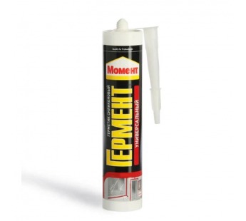 Герметик Момент ГЕРМЕНТ 280мл силиконовый универсальный белый (1/12)#2114753