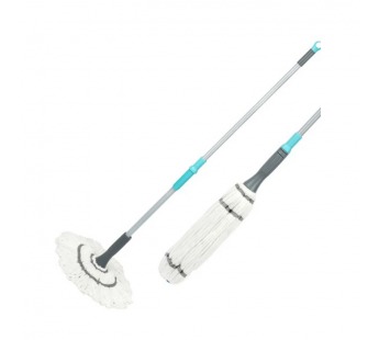 Швабра для пола Рыжий кот "ТВИСТ PRO" 134см телескопическая с насадкой из микрофибры MopM12 (1/24)#2114679