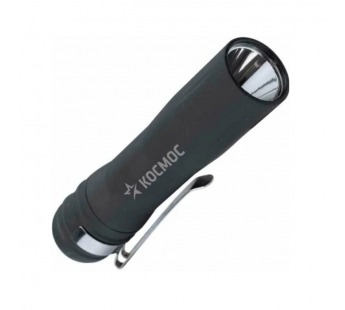 Фонарь универсальный Космос 120B 0.5W 1LED от батареек IP42 1 режим черный (1/24/144)#2114416