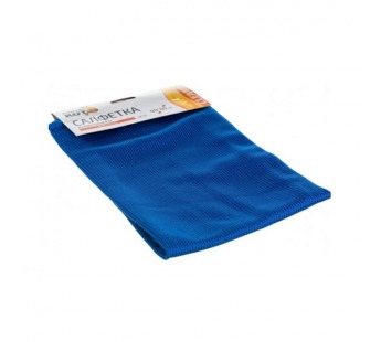 Салфетка Рыжий кот CM-05 40х40см микрофибра для стекла синий (1/10/100)#2114463