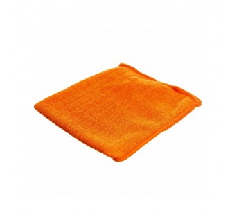 Салфетка Рыжий кот M-03 30х30см микрофибра вафельная оранжевый (1/40/200)#2114450