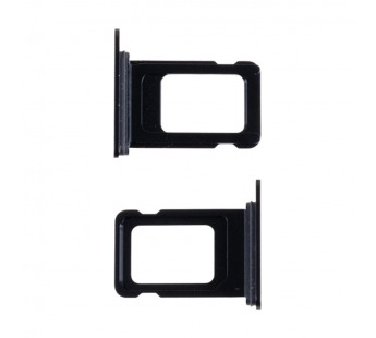 Держатель SIM для iPhone 16e (1 Sim) (A3408/A3409/A3410/A3212) Черный#2116716