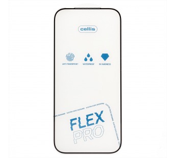 Защитное стекло Full Screen Cellis Flex Pro для "Apple iPhone 17 Pro" (black)(241299)#2116606