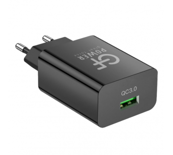 Сетевое З/У GFPower GF21 1USB 3.0A QC3.0 черный (83/332)#2119782