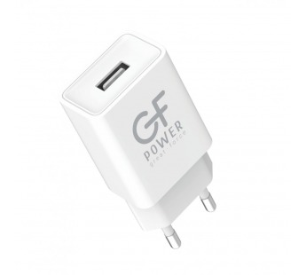 Сетевое З/У GFPower GF51L 1USB 2.4A с кабелем Lightning белый (1/120/480)#2122093