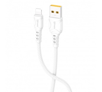 Сетевое З/У GFPower GF53L 1USB 2.4A с кабелем Lightning белый (1/108/432)#2122096