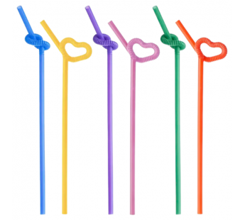 Трубочки для коктейлей Paterra ФАНТАЗИЯ  d=5 мм х 210 мм цветные (1/72)#2115214