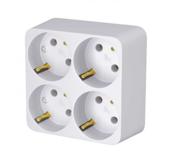 Разветвитель Фотон АМ 16-4Е 4р.С/З 16A белый (1/12/72)#2115519