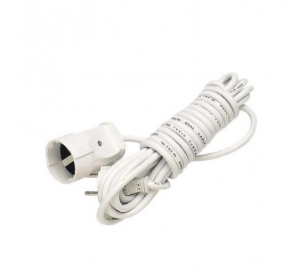 Удлинитель Makel 1р.Б/З 3.0м белый 10007 (1/14)#2115455