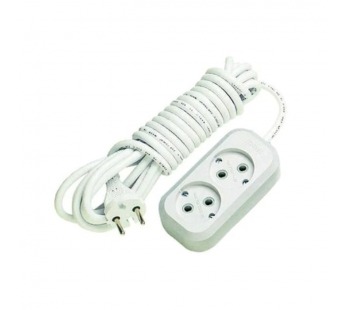 Удлинитель Makel 2р.С/З 10A 5.0м 2x0.75мм² IP20 белый MGP104 (1/12)#2115460