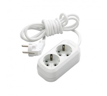 Удлинитель Makel 2р.С/З 2.0м белый MGP112 (1/12)#2115462