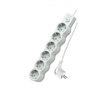 Удлинитель Космос 6р.С/З 10A 3.0м с выкл. ПВС 3х0.75мм² IP20 белый (1/30)#2115350