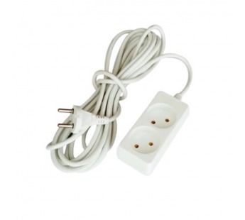 Удлинитель Прогресс Standard 2р.Б/З 10A 5.0м 2x1мм² белый (1/30)#2115328