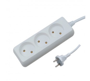 Удлинитель Прогресс Standard 3р.Б/З 10A 3.0м 2x1мм² белый (1/50)#2115332